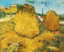 Haga click para ver la imagen ampliada 1888 haystacks in provence.jpg